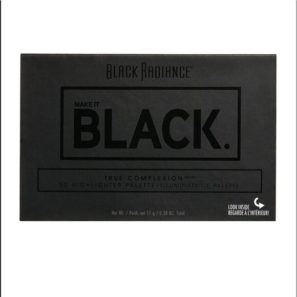 🦋$2 ~ Black Radiance 3D Highlighting Palette Make it Black Limited Edition - Picture 4 of 11